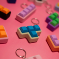 Porte-clés clicker Tetris