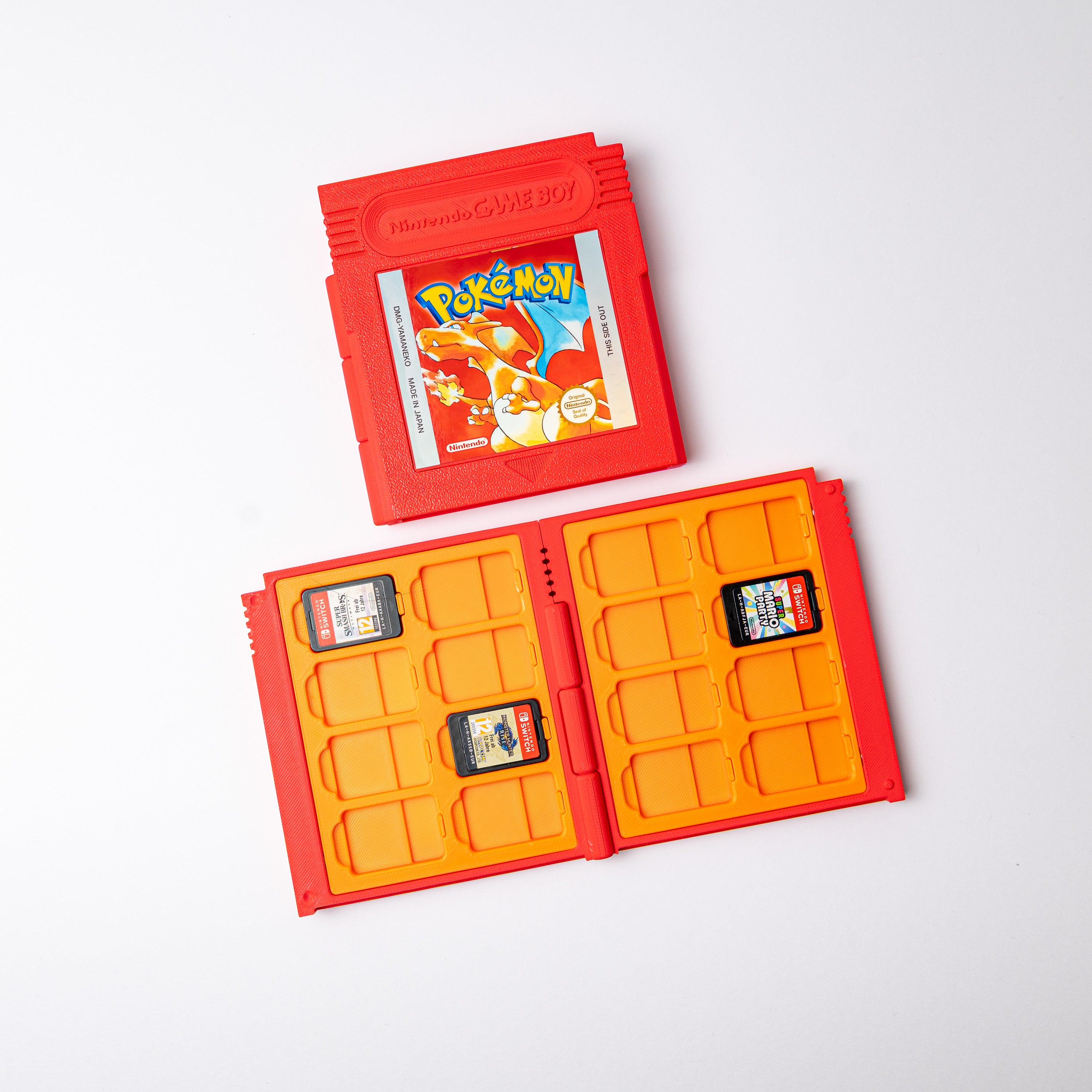 Étui de rangement pour jeux Switch Dracaufeu