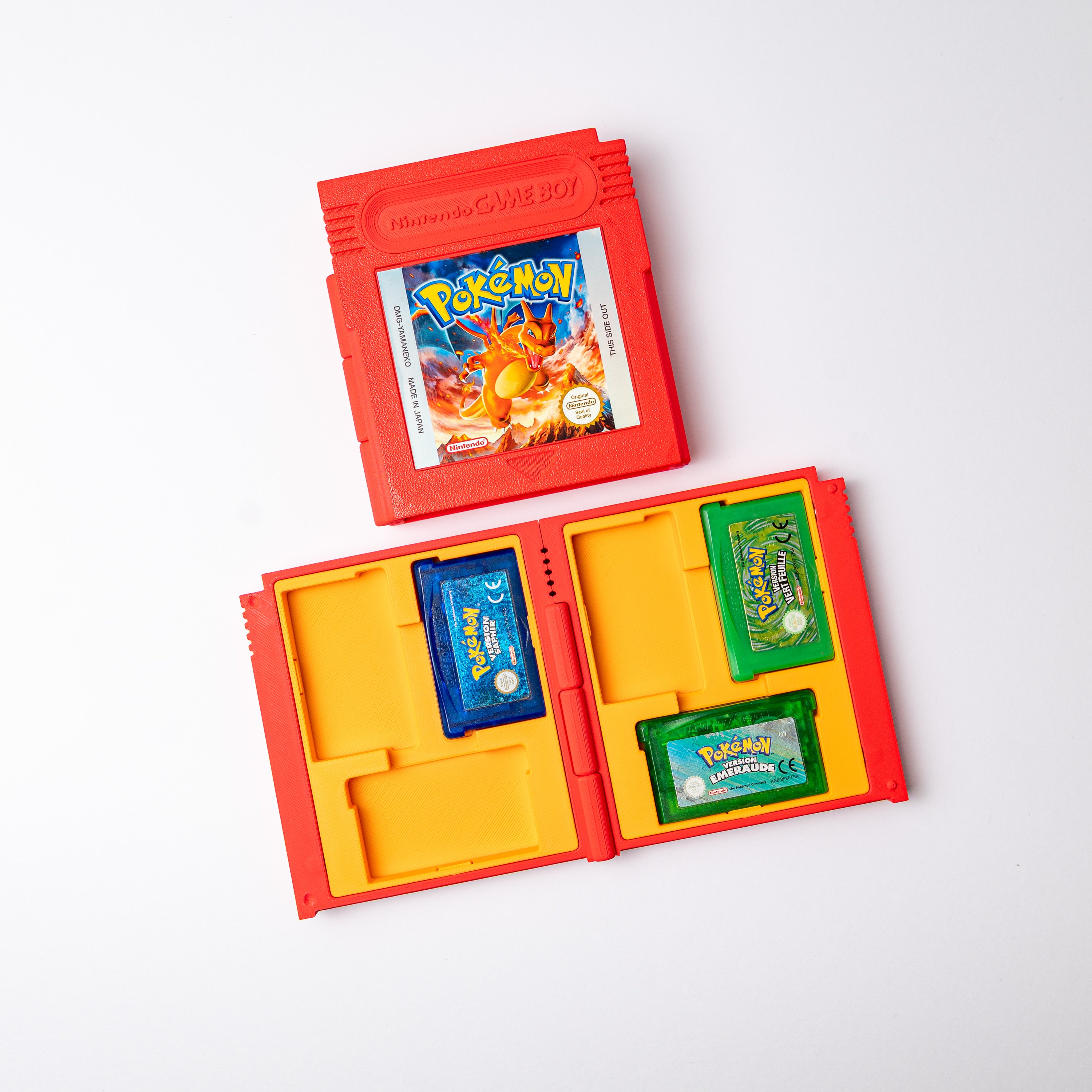 Étui de rangement pour jeux Gameboy Advance Dracaufeu
