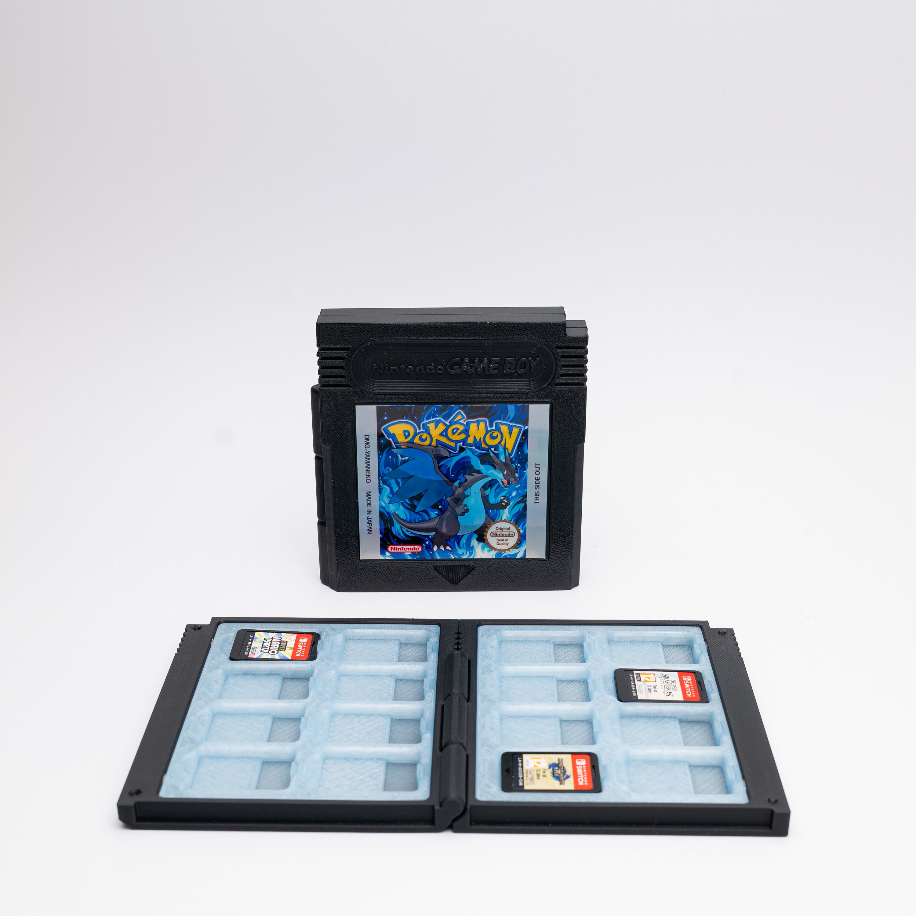 Étui de rangement pour jeux Switch Méga-Dracaufeu X